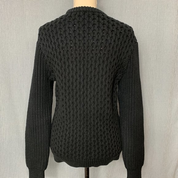 Women's SMALL Pullover  / Black CLUB MONACO Sweater / Vintage Club Monaco - Picture 6 of 7